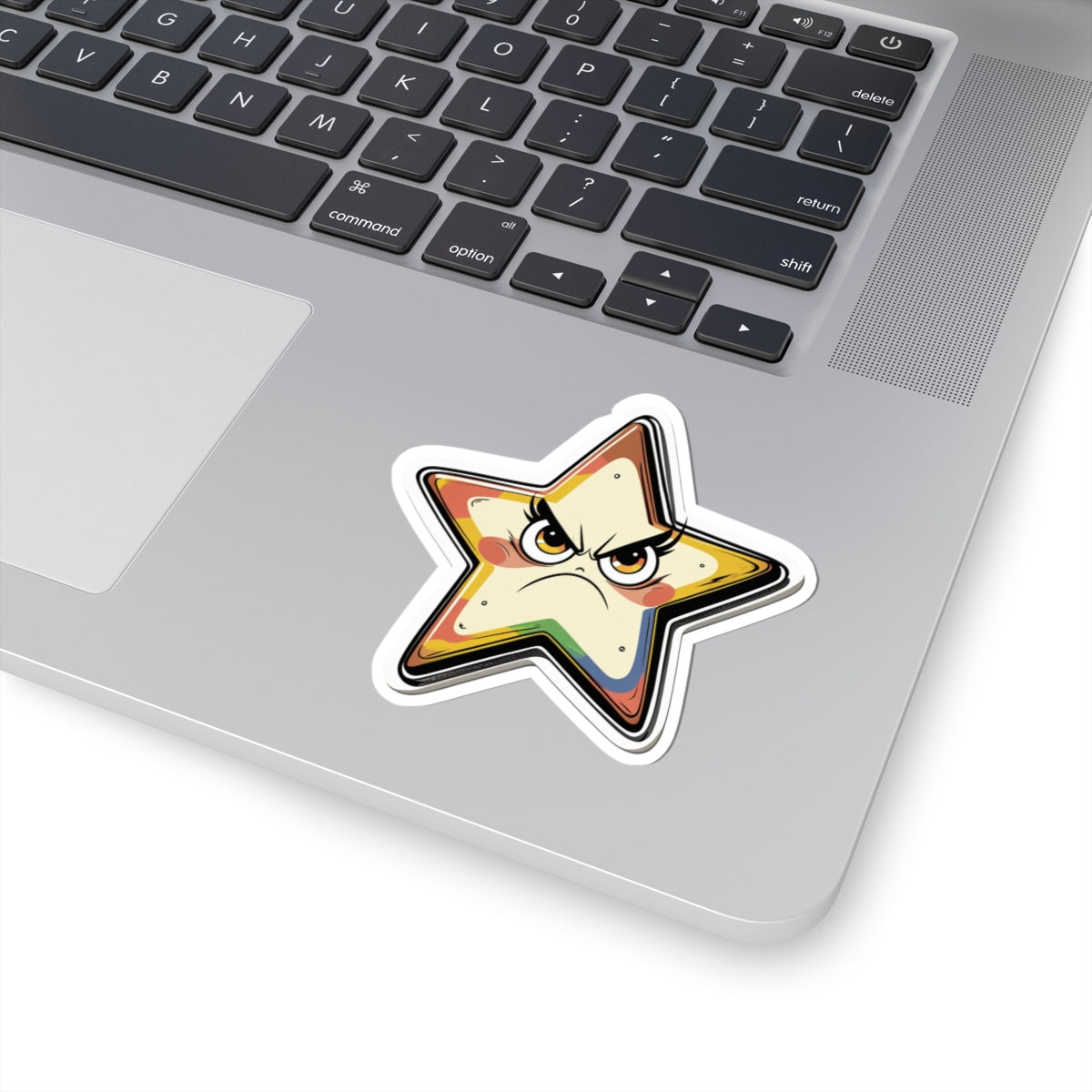 Angry Star Stella Kiss-Cut Stickers