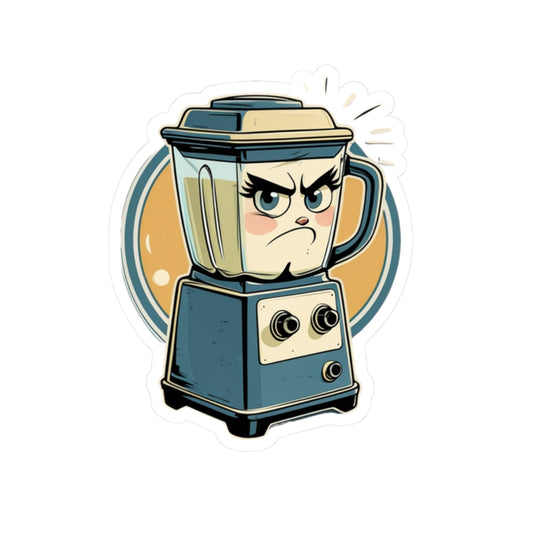 Angry Blender Bridgette Kiss-Cut Stickers