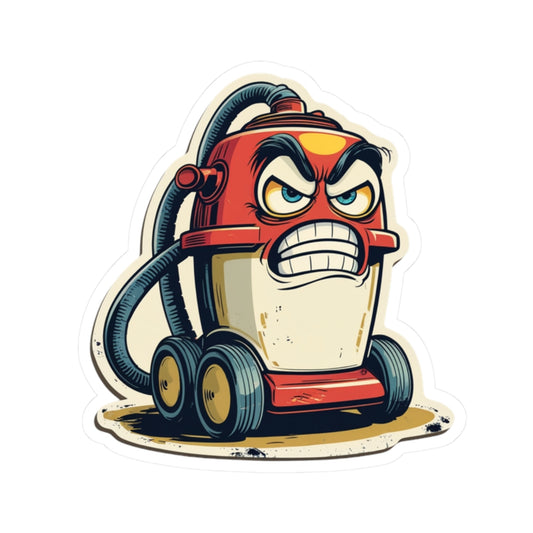 Angry Vacuum Viktor - Kiss Cut Stickers