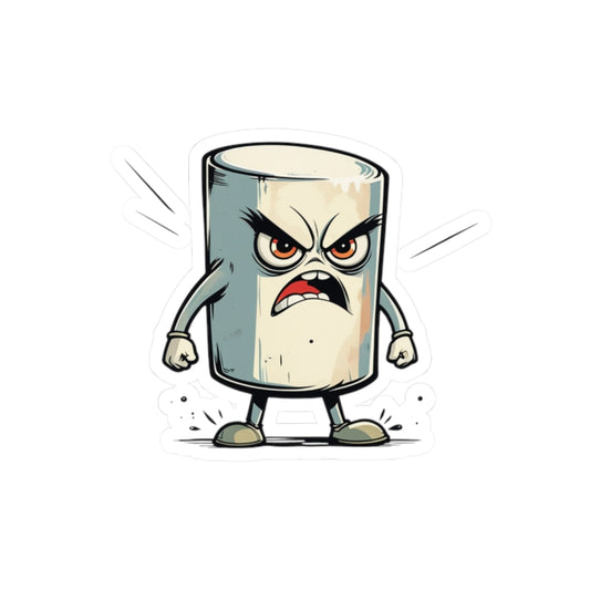 Angry Marshmallow Micah Kiss-Cut Stickers