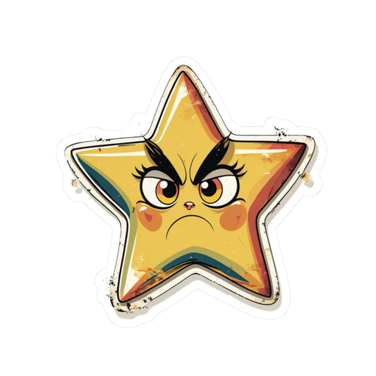 Angry Star Sabrina Kiss-Cut Stickers