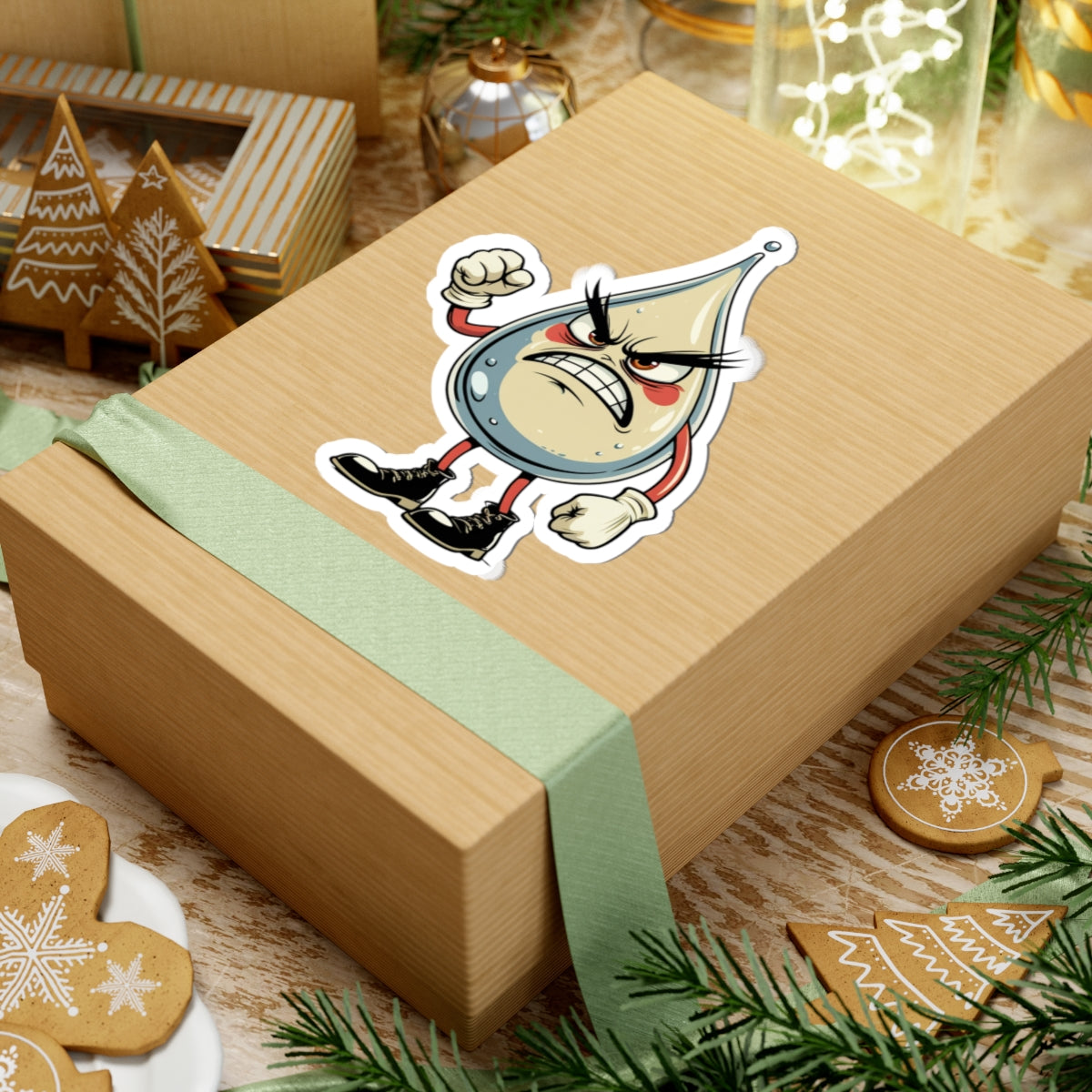 Angry Drop Doug - Kiss Cut Stickers