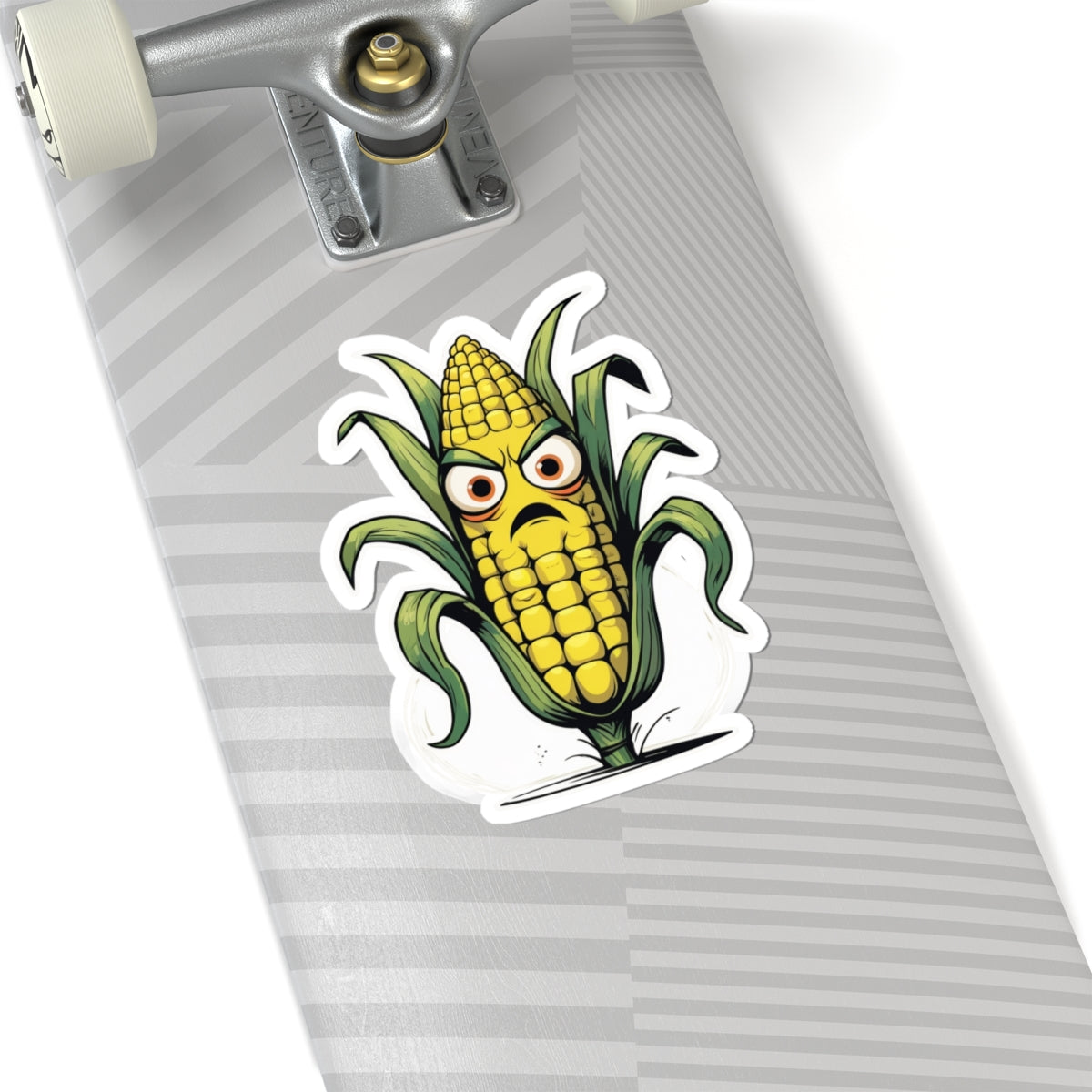 Angry Corn Caleb - Kiss Cut Stickers