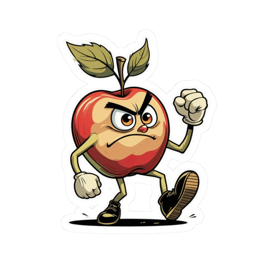 Angry Apple Alan - Kiss Cut Stickers